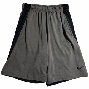 Nike Drifit Activewear Athletic Grey Black Athletic Shorts 9 Inch Inseam Small